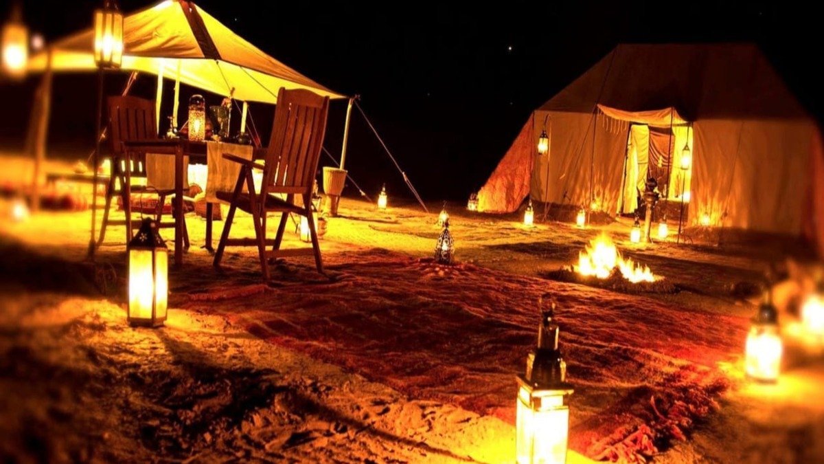 Overnight Royal Bedouin Glamping under Arabian Stars with Private Camp & Gourmet Breakfast